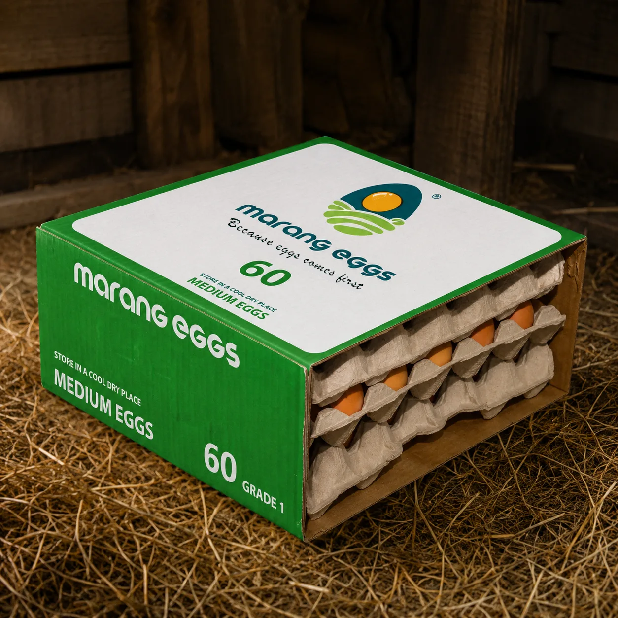 Marang farm fresh eggs 60 Medium box — wholesale eggs supplier South Africa